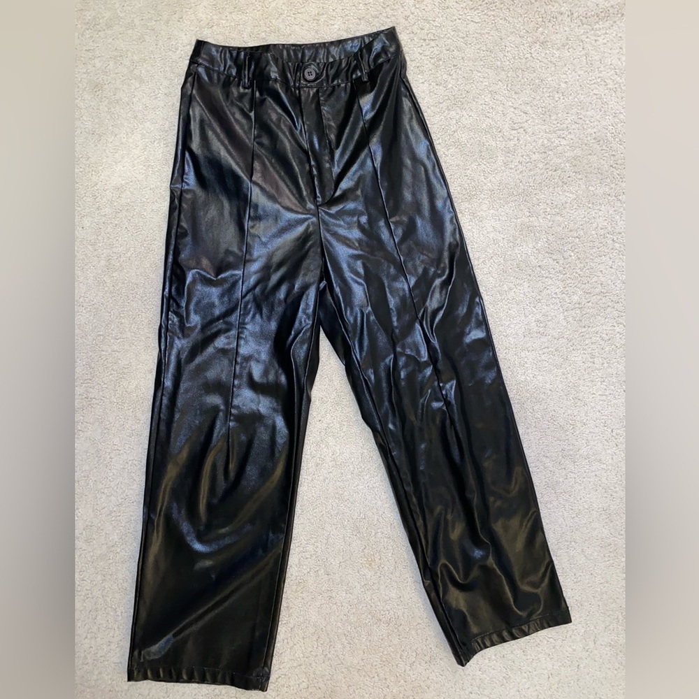 Faux leather pants for sale!! New condition.
